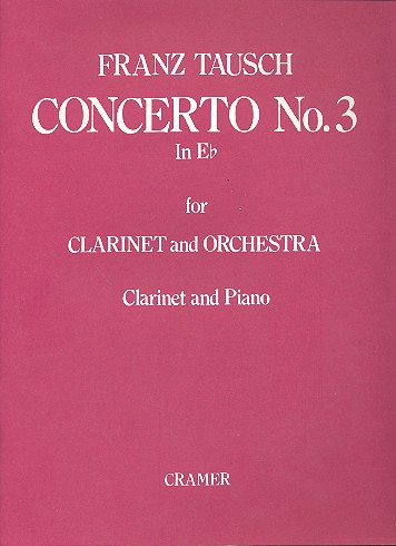 Concerto E flat major No.3  for clarinet and orchestra  for clarinet and piano