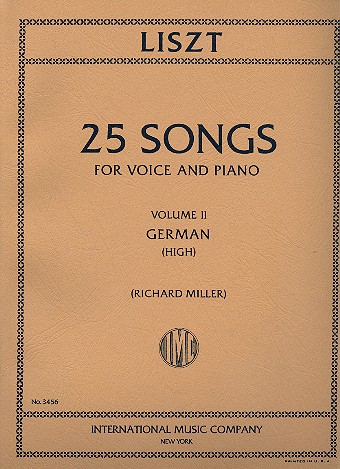 25 Songs vol.2  for high voice and piano (dt)  