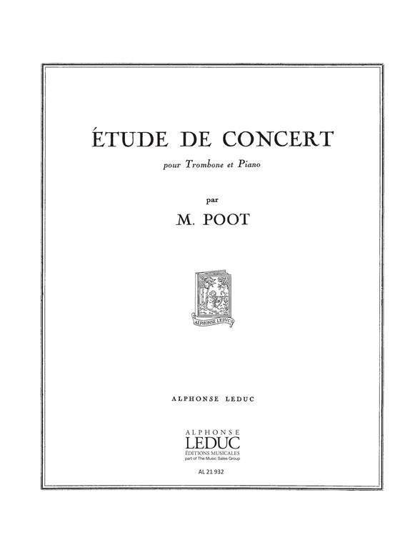 Etude de concert  für Posaune und Klavier  