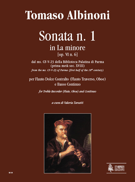 Sonata la minore no.1 op, 6,6&nbsp;&nbsp;per flauto dolce contralto e bc&nbsp;&nbsp;