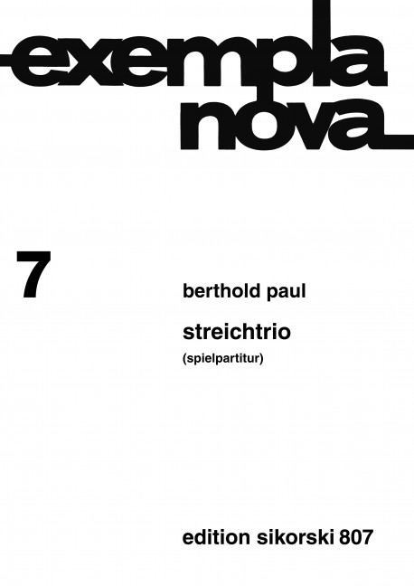 Streichtrio&nbsp;&nbsp;Spielpartitur&nbsp;&nbsp;