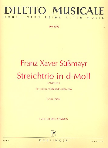 Streichtrio d-Moll SmWV613&nbsp;&nbsp;Partitur und Stimmen&nbsp;&nbsp;