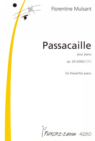 Passacaille op.29  für Klavier  