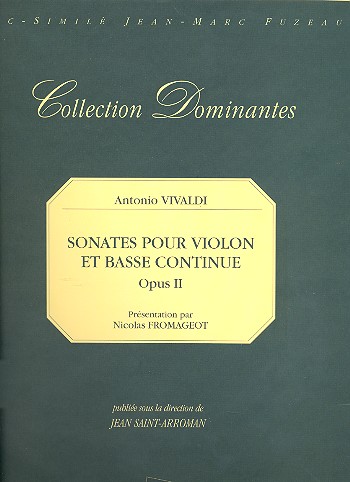 Sonaten op.2 für Violine und Bc  Facsimile  