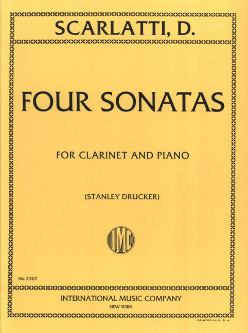 4 Sonatas&nbsp;&nbsp;for clarinet and piano&nbsp;&nbsp;