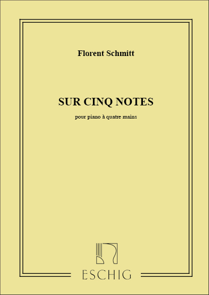 Sur 5 notes op.34 pour piano à 4 mains&nbsp;&nbsp;partition&nbsp;&nbsp;
