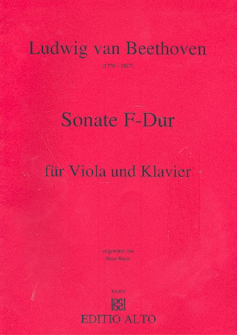 Sonate F-Dur op.17&nbsp;&nbsp;für Viola und Klavier&nbsp;&nbsp;