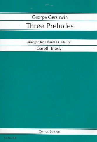 3 Preludes for 4 clarinets  score and parts  