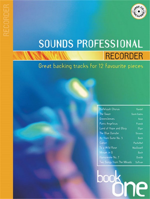 Sounds professional vol.1 (+CD)  12 favourite pieces for recorder  with great backing tracks