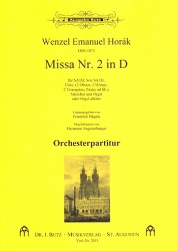 Messe D-Dur Nr.2&nbsp;&nbsp;für Soli, Chor und Orchester&nbsp;&nbsp;Orchesterpartitur