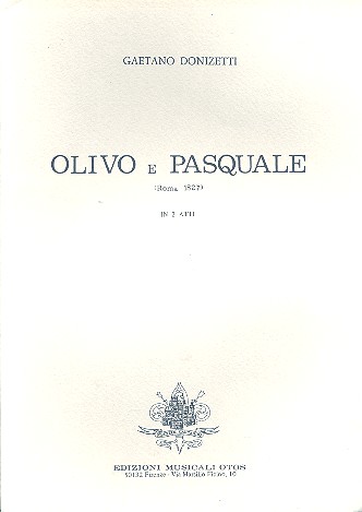 Olivo e Pasquale per canto&nbsp;&nbsp;e pianoforte (it)&nbsp;&nbsp;Rigacci, B., ed