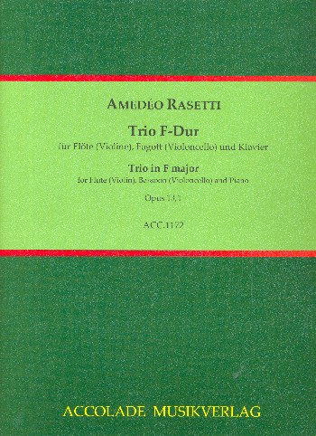 Trio F-Dur op.13,1&nbsp;&nbsp;für Flöte (Violine), Fagott (Violoncello) und Klavier&nbsp;&nbsp;Partitur und Stimmen