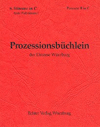 Prozessionsbüchlein der Diözese Würzburg  zum alten GL für Bläser  6. Stimme in C (Posaune 2)