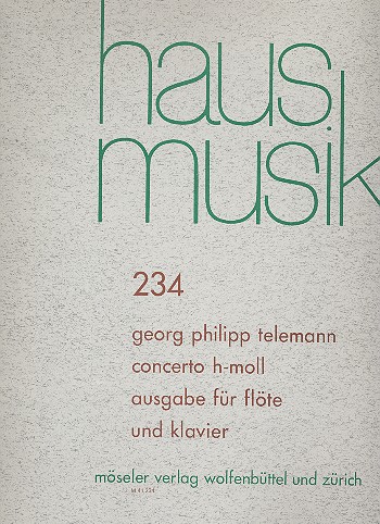 Concerto h-Moll&nbsp;&nbsp;für Flöte und Klavier&nbsp;&nbsp;
