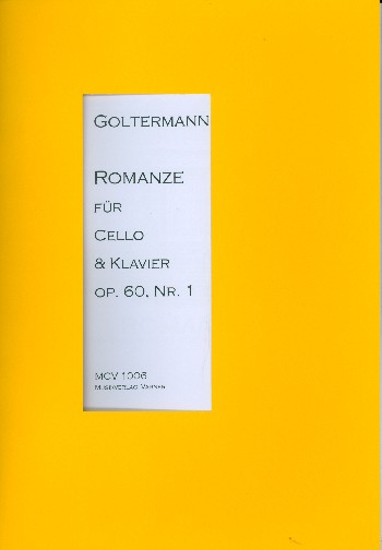 Romanze op.60,1  für Violoncello und Klavier  