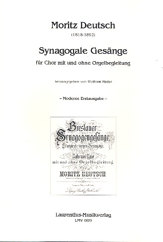 Synagogale Gesänge für  gem Chor und Orgel ad lib.  Partitur