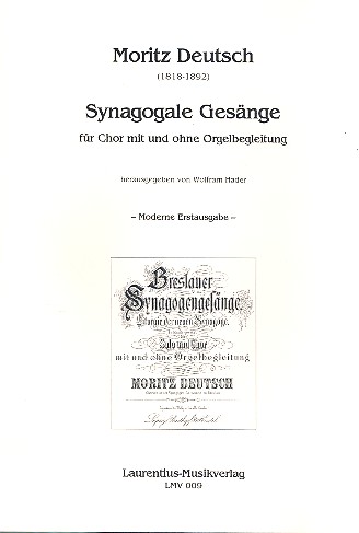 Synagogale Gesänge für  gem Chor und Orgel ad lib.  Partitur