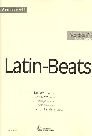 Latin Beats für 2 Akkordeons  Partitur und Stimmen  