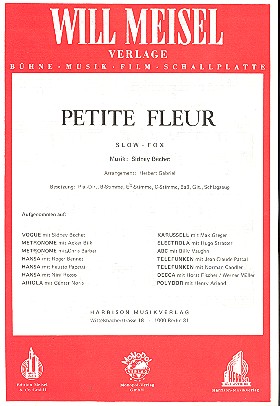 Petite Fleur&nbsp;&nbsp;für Combo&nbsp;&nbsp;Piano-Direktion und Stimmen