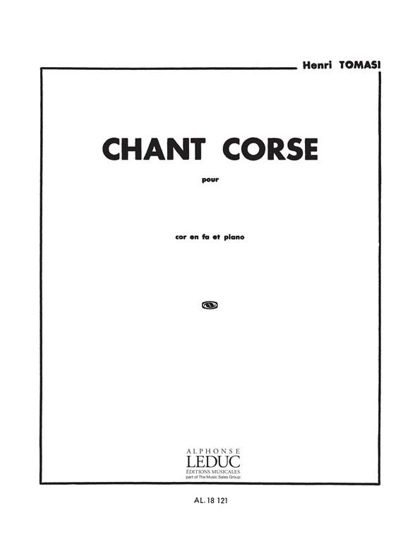 Chant corse pour cor en fa et piano&nbsp;&nbsp;&nbsp;&nbsp;