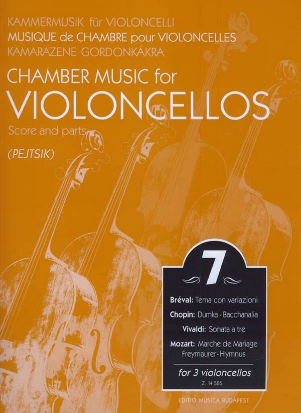 Kammermusik für Violoncelli Band 7&nbsp;&nbsp;für 3 Violoncelli&nbsp;&nbsp;Partitur und Stimmen