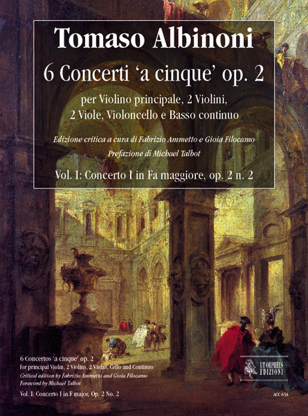 Konzert F-Dur op.2,2 für Violine,&nbsp;&nbsp;Streicher und Bc&nbsp;&nbsp;Partitur