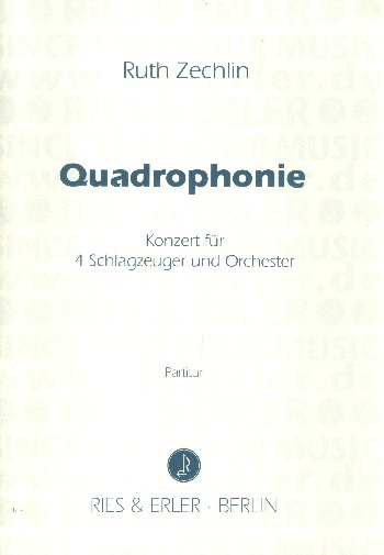 Quadrophonie  Konzert für 4 Schlagzeuger  und Orchester  Partitur