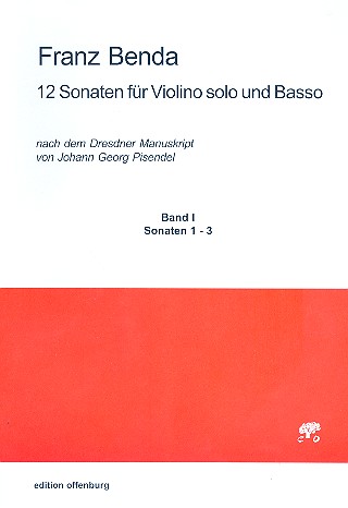 12 Sonaten für Violine solo und Basso  Continuo Band 1 Sonaten 1-3  