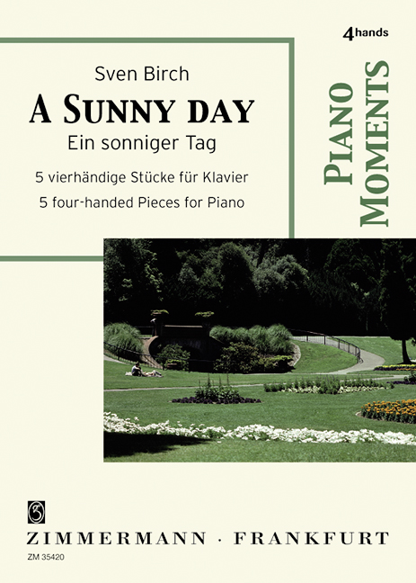 Ein sonniger Tag  für Klavier zu 4 Händen  Spielpartitur