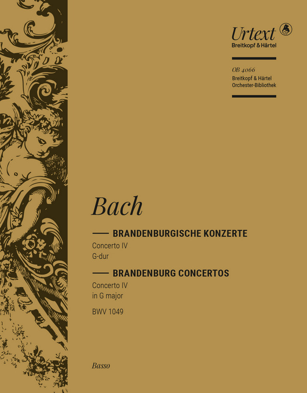 Brandenburgisches Konzert G-Dur Nr.4 BWV1049&nbsp;&nbsp;für Orchester&nbsp;&nbsp;Continuo (Violoncello 2)