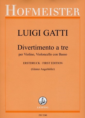 Divertimento a tre für Violine,&nbsp;&nbsp;Violoncello und Bass&nbsp;&nbsp;