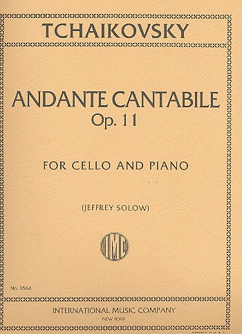 Andante cantabile op.11&nbsp;&nbsp;for cello and piano&nbsp;&nbsp;