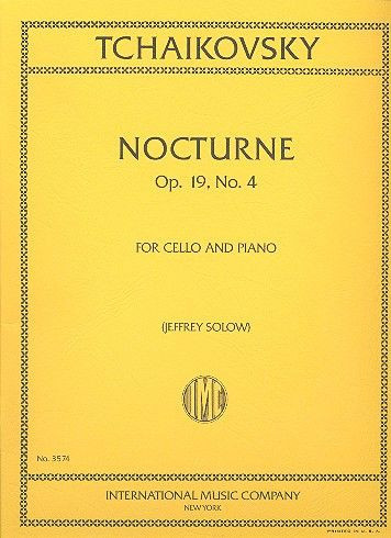 Nocturne op.19,4&nbsp;&nbsp;for cello and piano&nbsp;&nbsp;