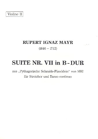 Suite Nr.7 B-Dur  für Streicher und Bc  Violine 2