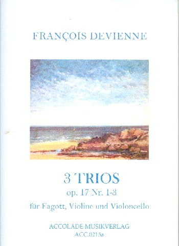 3 Trios op.17,1-3  für Fagott, Violine und Violoncello  Partitur und Stimmen