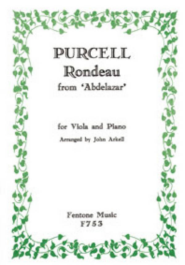 Rondeau from Abdelazar&nbsp;&nbsp;for viola and piano&nbsp;&nbsp;