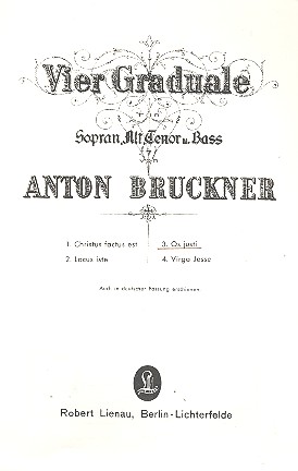 Os justi&nbsp;&nbsp;für gem Chor a cappella&nbsp;&nbsp;