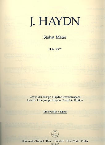 Stabat Mater Hob.XXbis für&nbsp;&nbsp;Soli, Chor und Orchester&nbsp;&nbsp;Violoncello / Kontrabass
