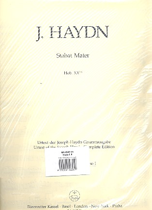 Stabat Mater Hob.XXbis für Soli,&nbsp;&nbsp;gem Chor und Orchester&nbsp;&nbsp;Oboe 1/Corno inglese 1