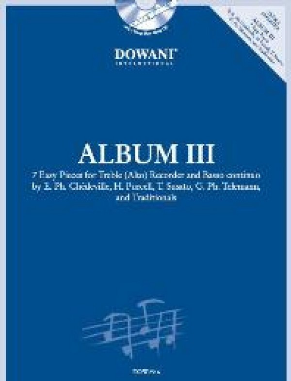 Album Band 3 (+CD) für Altblockflöte  und Bc  