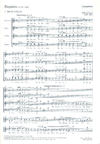 Requiem d-Moll op.48 (1900) für Soli,&nbsp;&nbsp;gem Chor und Sinfonie-Orchester&nbsp;&nbsp;Chorpartitur