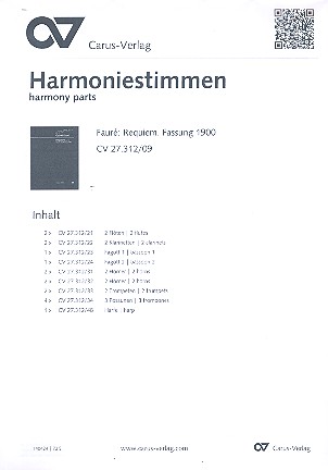 Requiem d-Moll op.48 (1900) für Soli,&nbsp;&nbsp;gem Chor und Sinfonie-Orchester&nbsp;&nbsp;Harmonie