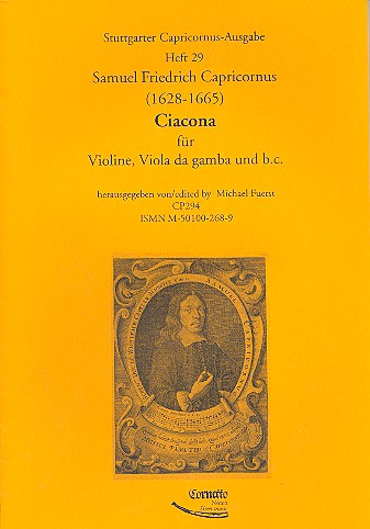 Ciacona für Violine, Viola da gamba  und Bc  Stimmen