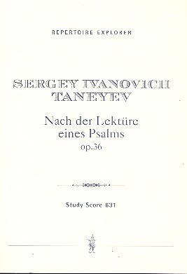 Nach der Lektüre eines Psalms op.36  für Solo, gem Chor und Orchester  Studienpartitur (kyr)
