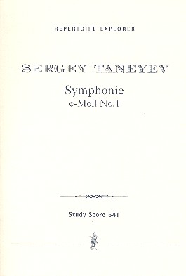Sinfonie e-Moll Nr.1 für Orchester  Studienpartitur  