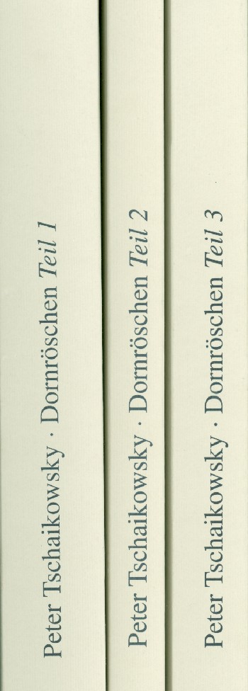 Dornröschen op.66   Ballet in 3 Akten  Studienpartitur (in 3 Teilen)