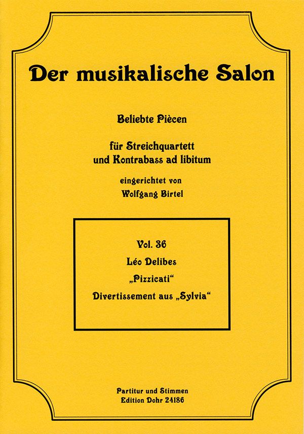 Pizzicati für Streichquartett und Kontrabass  ad lib.  Partitur und Stimmen