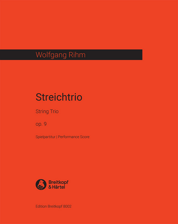Streichtrio op.9  für Violine, Viola und Violoncello  Partitur
