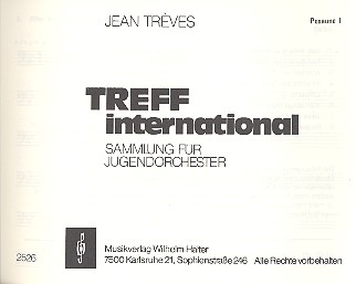 Treff International Band 1 für Blasorchester&nbsp;&nbsp;Posaune 1&nbsp;&nbsp;