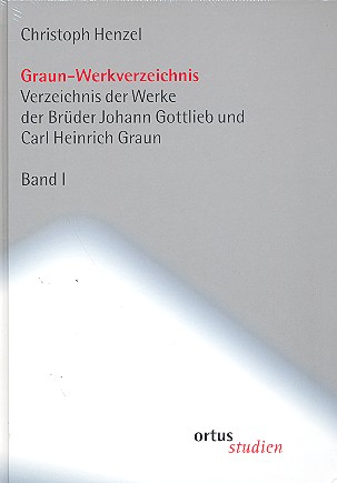 Graun-Werkverzeichnis 2 Bände  Verzeichnis de Werke der Brüder  Johann Gottlieb und Carl Heinrich Graun